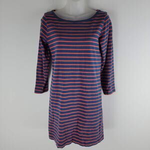Joie Windberry Long Sleeve Shift Dress Crew Neck Red size S